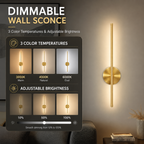 Luxury Wireless Wall Sconces – No Wiring, Rechargeable (Set of 2)