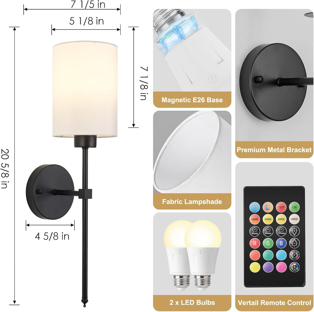 Wireless Rechargeable Wall Light