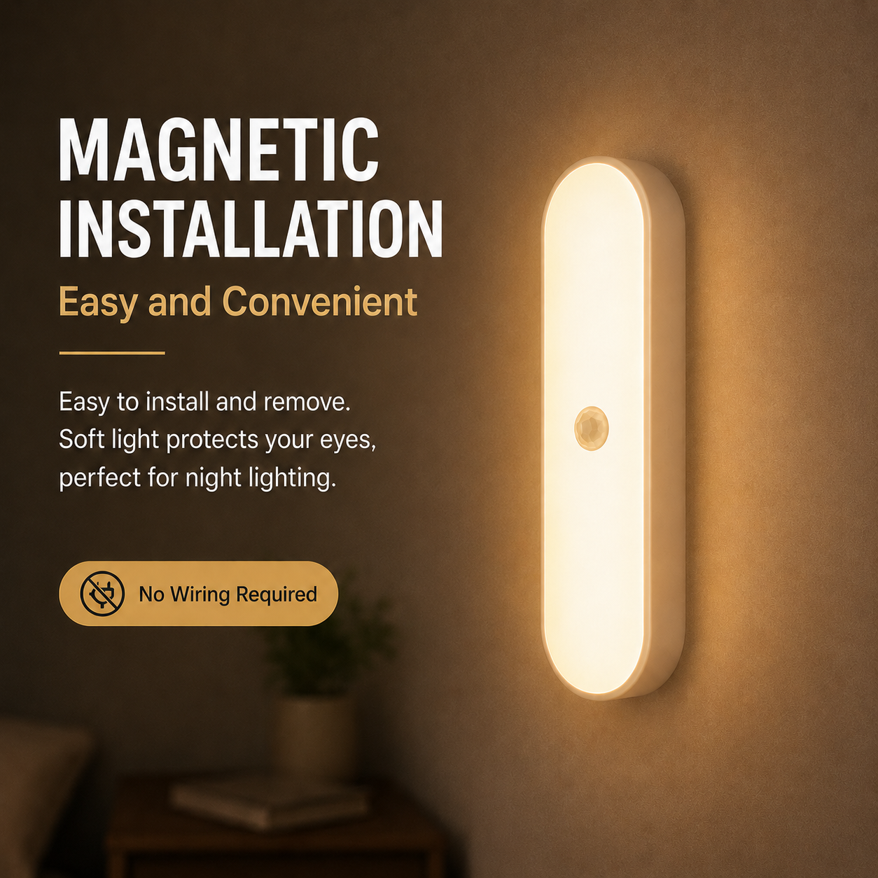 Wireless Motion Sensor Light Strip – Auto Night Light for Hallway