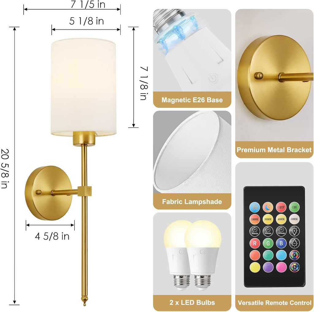 Wireless Rechargeable Wall Light