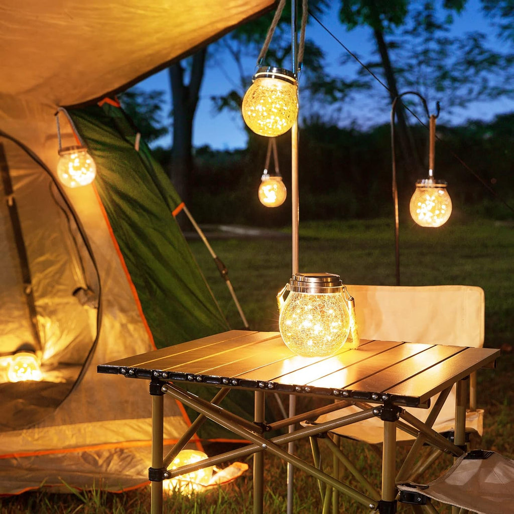 Solar Lanterns, 2-Pack Outdoor Lanterns