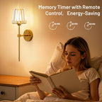 Rechargeable Crystal Wall Sconce with Remote Control