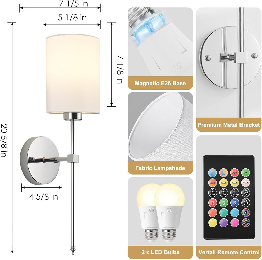 Wireless Rechargeable Wall Light