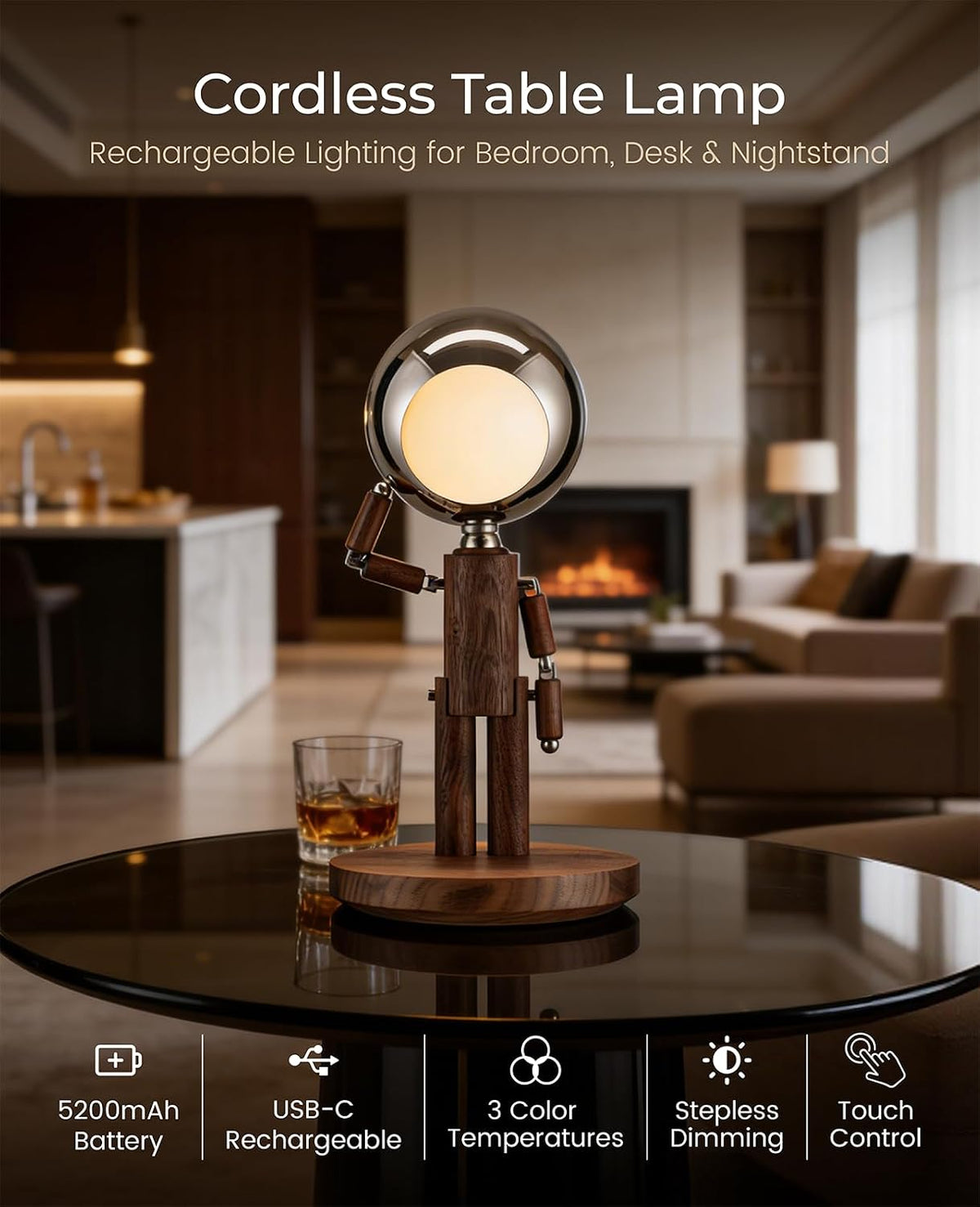 The Moon Bearer  Table Lamp