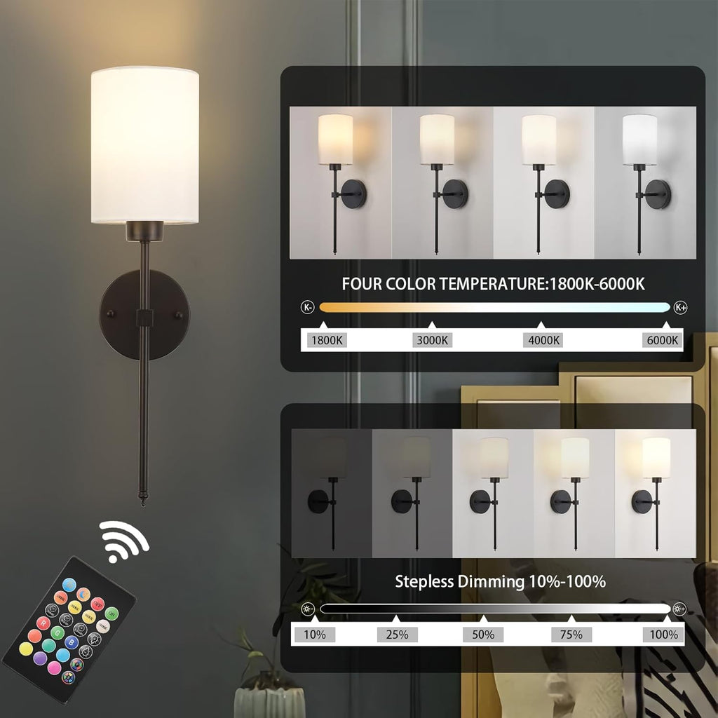 Wireless Rechargeable Wall Light