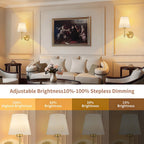 Rechargeable Wireless Wall Sconces Set of 2