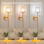 Rechargeable Crystal Wall Sconce with Remote Control