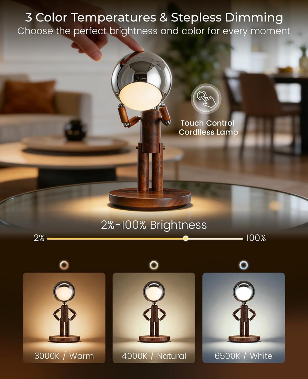 The Moon Bearer  Table Lamp