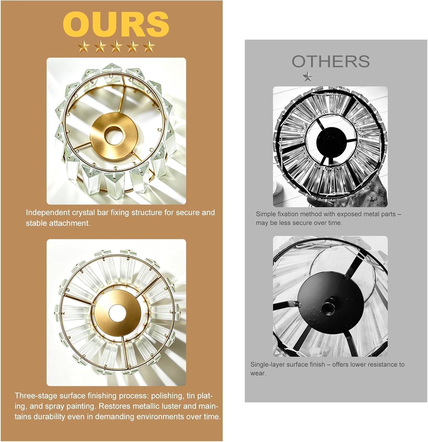 Crystal Battery Operated Wall Sconce