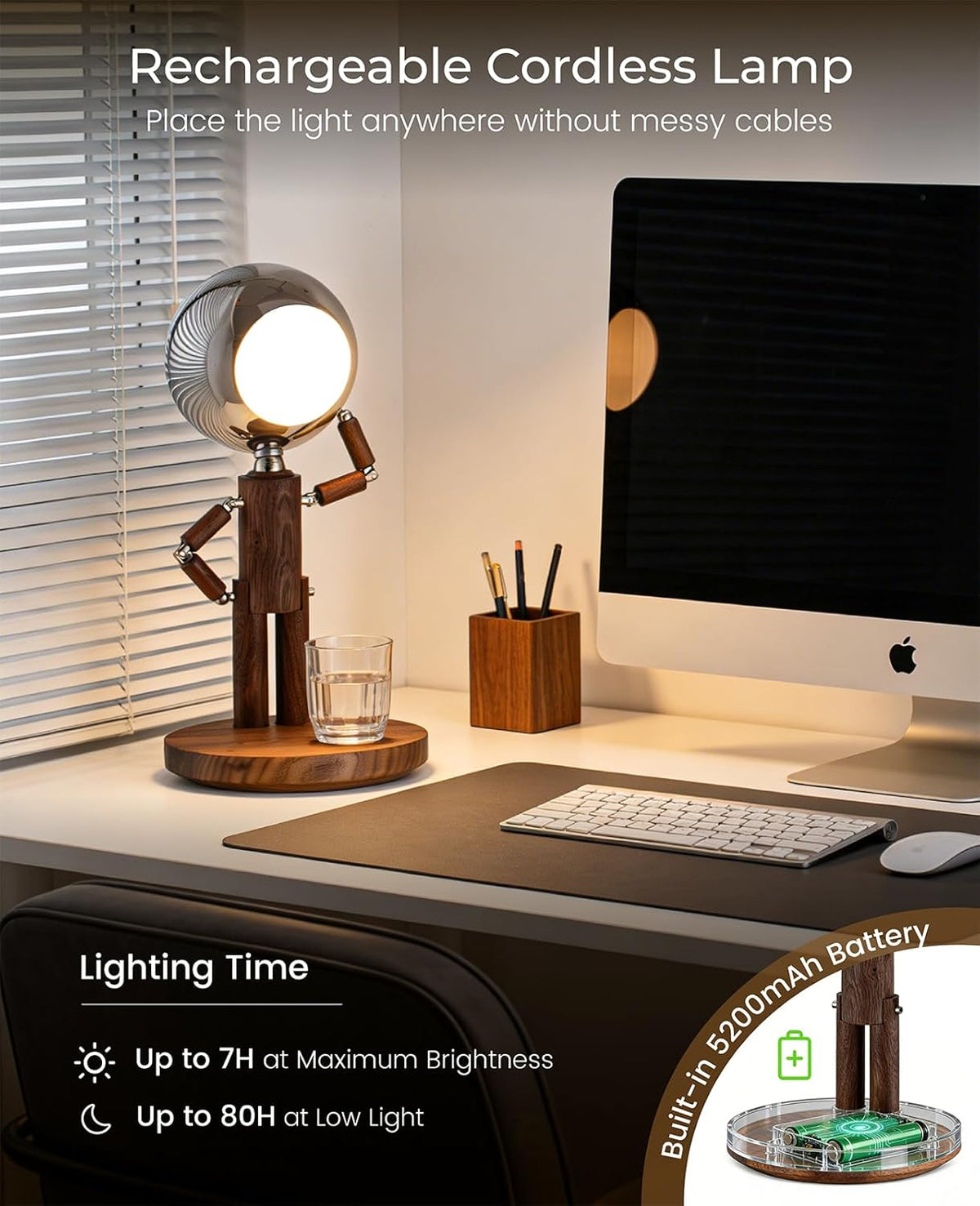 The Moon Bearer  Table Lamp