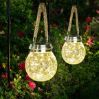Solar Lanterns, 2-Pack Outdoor Lanterns