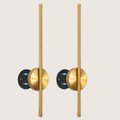 Luxury Wireless Wall Sconces – No Wiring, Rechargeable (Set of 2)