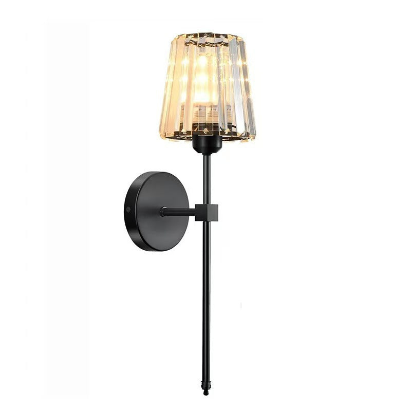 Crystal Battery Operated Wall Sconce